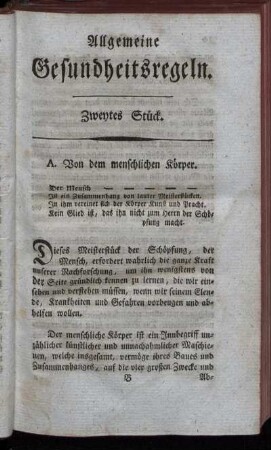 Zweytes Stück.