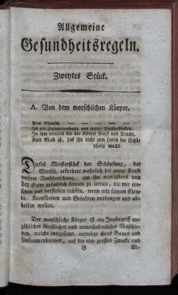 Zweytes Stück.