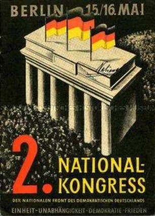 Dokumentation zum II. Nationalkongresses der Nationalen Front mit dem Referat von Prof. Dr. Correns und zahlreichen Diskussionsbeiträgen