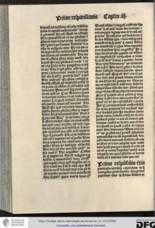 Prime responsionis tertia particula tertiumque capitulum in quo evangelice perfectionis integritas panditur...
