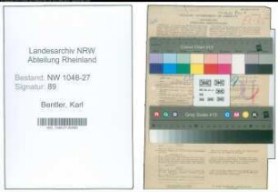 Entnazifizierung Karl Bentler , geb. 08.08.1897 (Angestellter)
