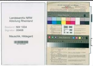 Entnazifizierung Hildegard Mauschik , geb. 23.02.1914 (Kaufm.Angestellte)