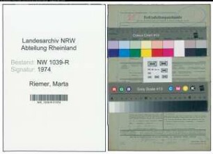 Entnazifizierung Marta Riemer , geb. 23.03.1900 ()