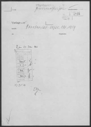 Grimmelfingen mit Einsingen, Donautal und Riedhof: Visitationsbericht mit Pfarrbericht 1959