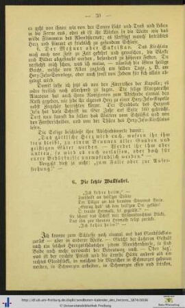 6. Die letzte Wallfahrt.