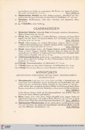 Glasmalereien (Nr. 65-70)