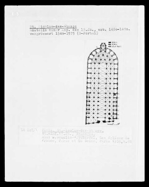 Paris, Grundriss von Saint Nicolas-des-Champs