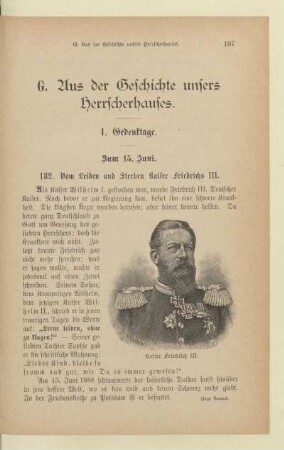 G. Aus der Geschichte unsers Herrscherhauses