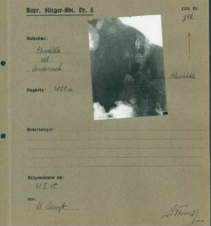 Foto des Ahwäldle südlich von Sondernach (Luftbild)