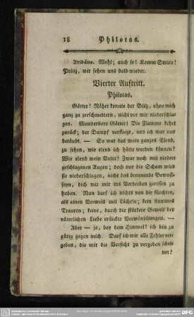 Vierter Auftritt. Philotas