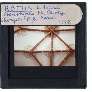 Rötha, Georgenkirche : Deckenmalerei im Chorgewölbe