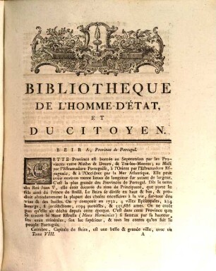 Dictionnaire Universel Des Sciences Morale, Économique, Politique Et Diplomatique, Ou Bibliothèque De L'Homme-D'État Et Du Citoyen. 8, BE - BO
