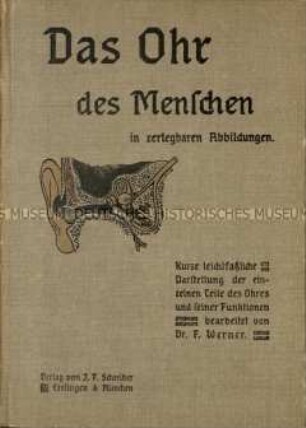 Anatomisches Lehrbuch mit aufklappbarer Tafel