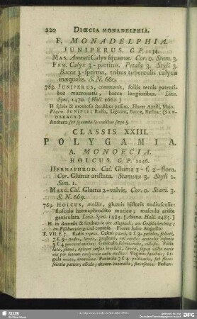 Classis XXIII. Polygamia