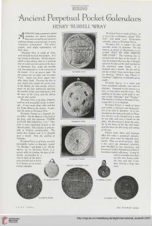81.1925 = Nr. 337: Ancient perpetual pocket calendars
