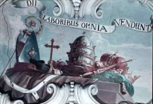 Insignien geistlicher unf weltlicher Würdenträger: "Dii laboribus omnia vendunt"
