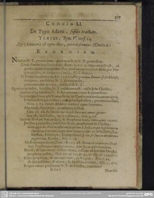 Concio LI. De Typo Adami, fusius tractato