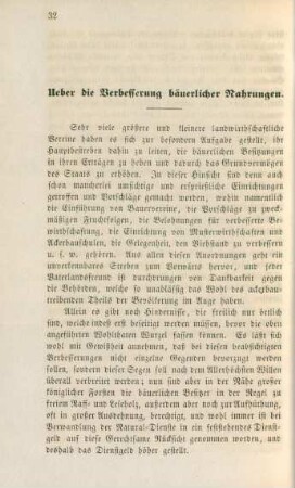 Ueber die Verbesserung bäuerlicher Nahrungen.