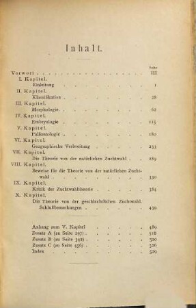Darwin und nach Darwin : eine Darstellung der Darwinschen Theorie und Erörterung darwinistischer Streitfragen, 1. Die Darwinsche Theorie
