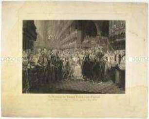 Die Krönung der Königin Victoria von England am 28.6.1838