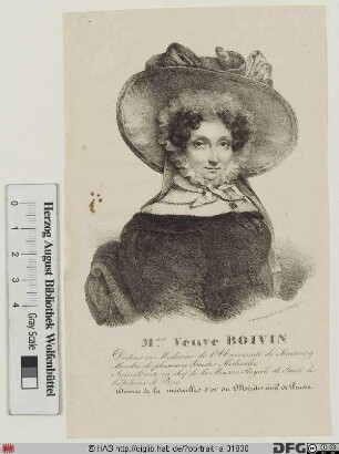 Bildnis Marie-Anne-Victoire Boivin, geb. Gillain