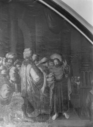 Zyklus historischer und legendärer Rechtsprechungsszenen — Der Zinsgroschen