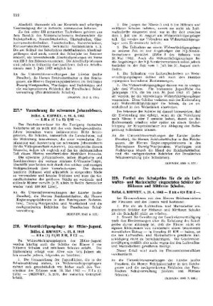 Wehrertüchtigungslager der Hitler-Jugend : [Erziehung] ; [Für das Reich] ; [Amtliche Erlasse] ; [Amtlicher Teil]