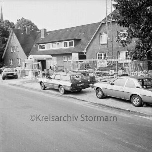 Siek: Amtsgebäude: Baustelle des Erweiterungsanbaues, Blick von Osten