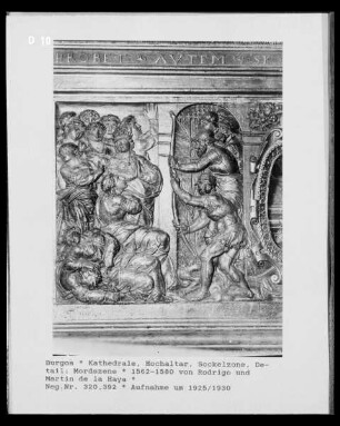 Hauptaltar mit Szenen aus dem Marienleben — Mordszene