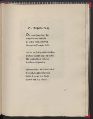 Die Beschwörung