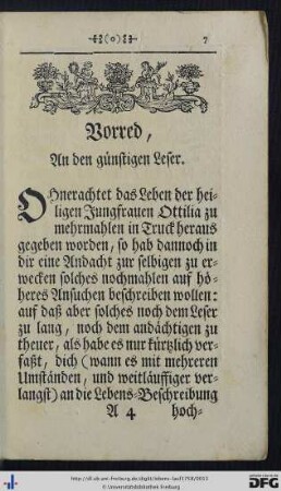 Vorred, An den günstigen Leser.