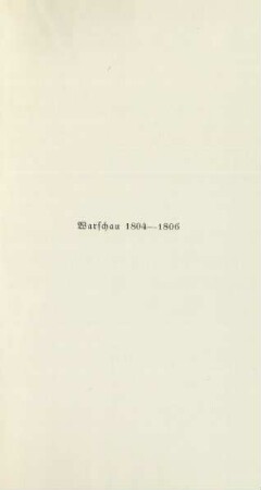 Warschau 1804-1806