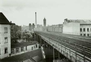 Chemnitz, Eisenbahnbrücke über die Chemnitz