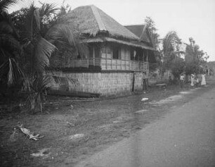 Ländliches Anwesen auf der Insel Mactan : Straßenansicht mit Frauen und Kindern