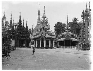 Rangun, Birma. Tempelanlage der Shwedagon-Pagode