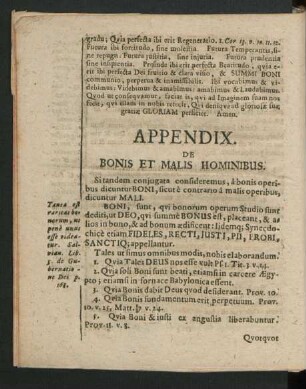 Appendix. De Bonis Et Malis Hominibus.