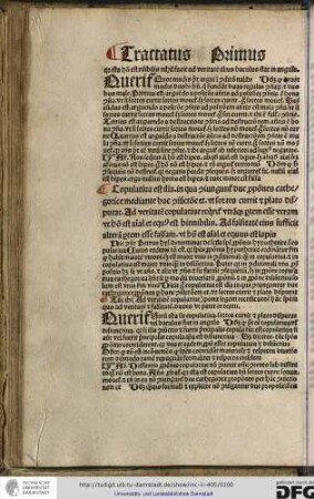 Hic consequenter Petrus Hyspanus determinat de secunda specie prepositionis hypothetice scilicet copulativa...