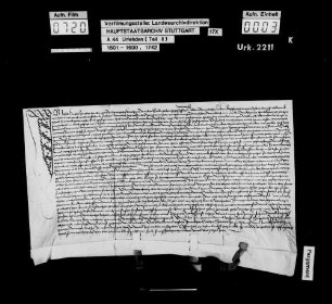 Josef Huber von Oberlenningen, wegen ungebührlicher Reden und wegen Unterstützung des Armen Konrad zu Kirchheim im Turm gelegen, jedoch auf Fürbitte freigelassen, verspricht, künftig alle gegen den Herzog gerichteten Reden und Handlungen zu unterlassen, sich wie ein Gelobter und Geschworener zu verhalten, und schwört U. Außerdem gelobt er, zur Buße 20 fl an den Herzog zu zahlen, weder sich selbst noch sein Hab und Gut aus dem Fürstentum zu verändern, sich jederzeit auf Anforderung wieder im Gefängnis zu stellen und das gegen ihn im Falle weiterer Straftaten ergehende Urteil ohne Widerspruch anzunehmen. Er soll gesagt haben, man habe ihn und den andern bei der Erbhuldigung Lügen statt der einzelnen Artikel des Huldigungseides vorgehalten, und sie hätten nicht dem Herzog, sondern der Landschaft geschworen, ferner: "man thue gemach das man dem armen Conrat zu hilff kom und man woll unns verkürtzen". Außerdem hatte er mit anderen darüber beratschlagt, wie man dem Armen Konrad helfen könne.