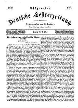 Ueber eine Voraussetzung des konfessionslosen Religionsunterrichts