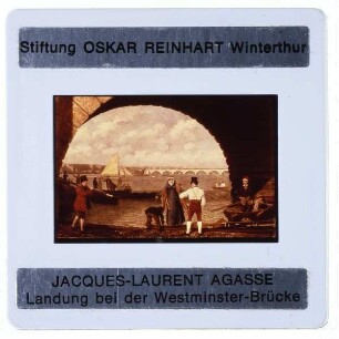 Agasse, Landung bei der Westminster-Brücke
