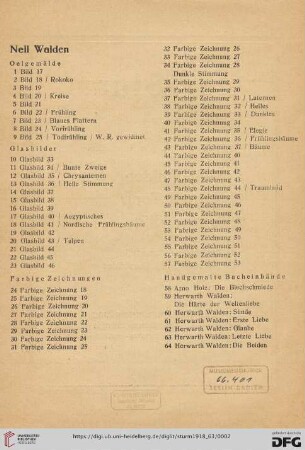 Farbige Zeichnugen (Nr. 24-57)