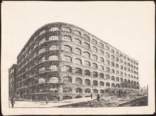 Fabrik Sigmund Goeritz AG, Chemnitz: Perspektivische Ansicht (von Inv. Nr. 3115)