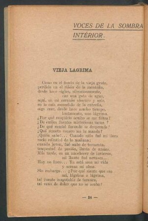 Vieja lágrima