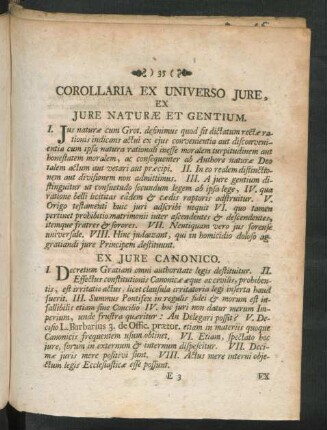 Corollaria Ex Universo Jure, ...