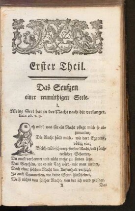 Erster Theil. Das Seufzen einer reumüthigen Seele