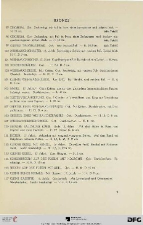 Bronze (Nr. 97-131)