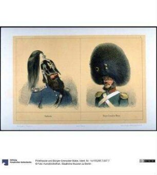 Pikelhaube und Bürger-Grenadier Mütze