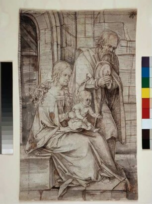 Heilige Familie (linker Teil einer Anbetung der Könige)