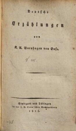 Deutsche Erzählungen