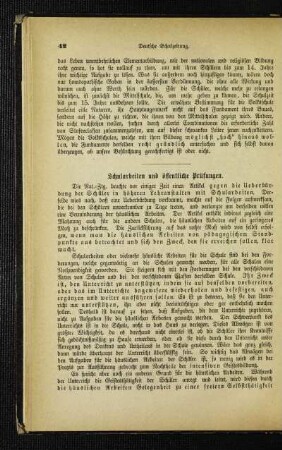 Schularbeiten und öffentliche Prüfungen